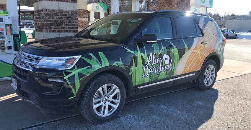 E85-capable Ford Explorer is provided by the Wisconsin Corn Promotion Board for Alice in Dairyland 