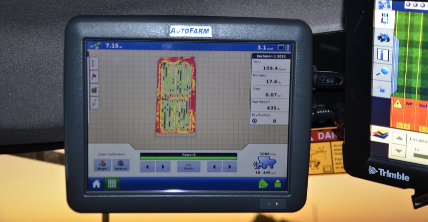 yield monitor screen yield monitor screen