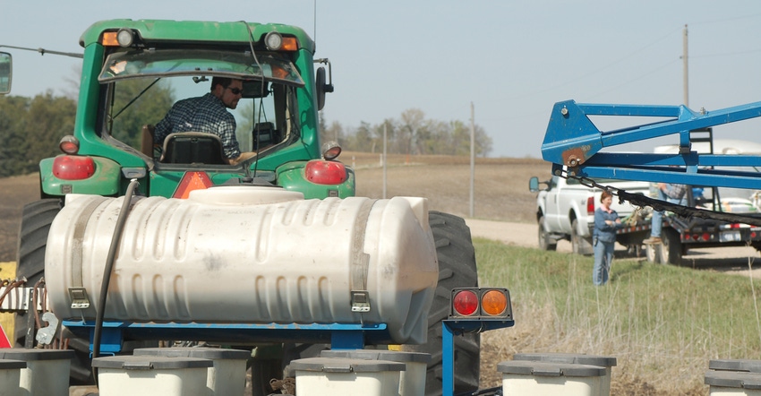 farmer planting