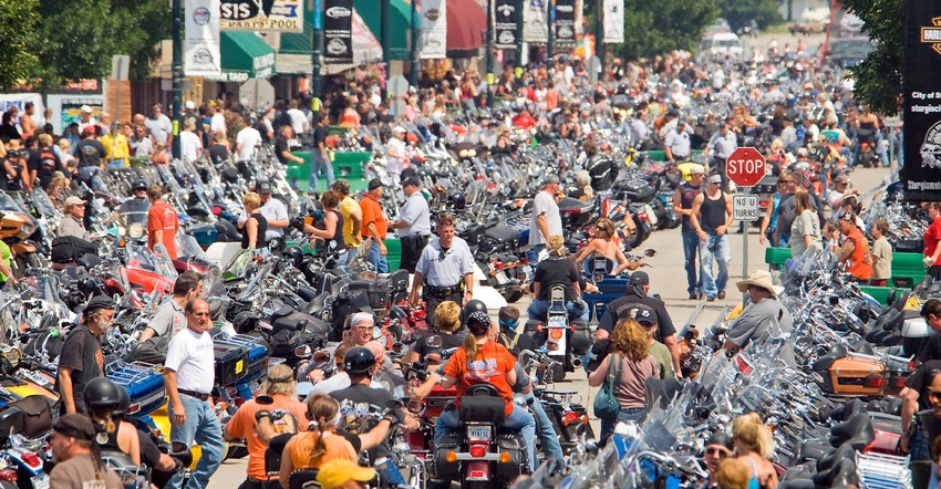 Sturgis Main Street during the Sturgis Motorcycle Rally