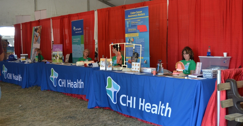 HHD visitors can learn more about health, finances and farming issues by visiting the Hospitality Tent.