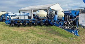 Kinze planter with Yetter air-adjust row cleaner