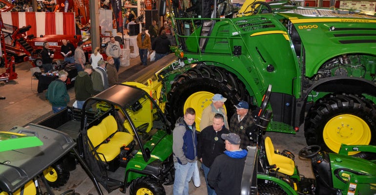 Indoor view from above of The New York Farm Show