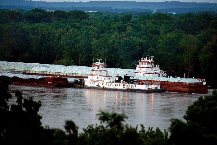 Miss River barges
