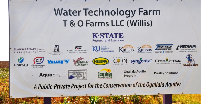 water technology Farm T & O Farms LLC sign
