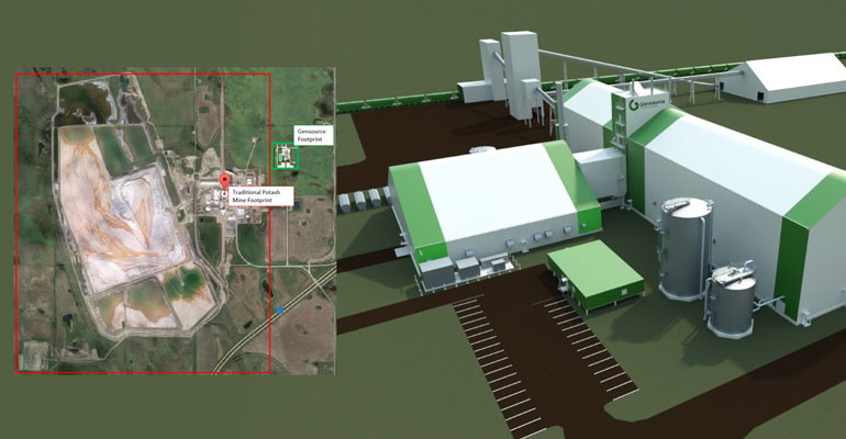 Rendering of Gensource potash facility 