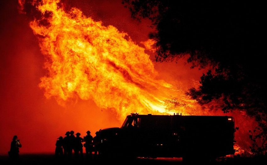 The Bear Fire in Oroville, Calif.