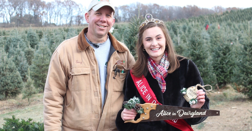 Alice in Dairyland with a farmer from Wisconsin Alice in Dairyland with a farmer from Wisconsin