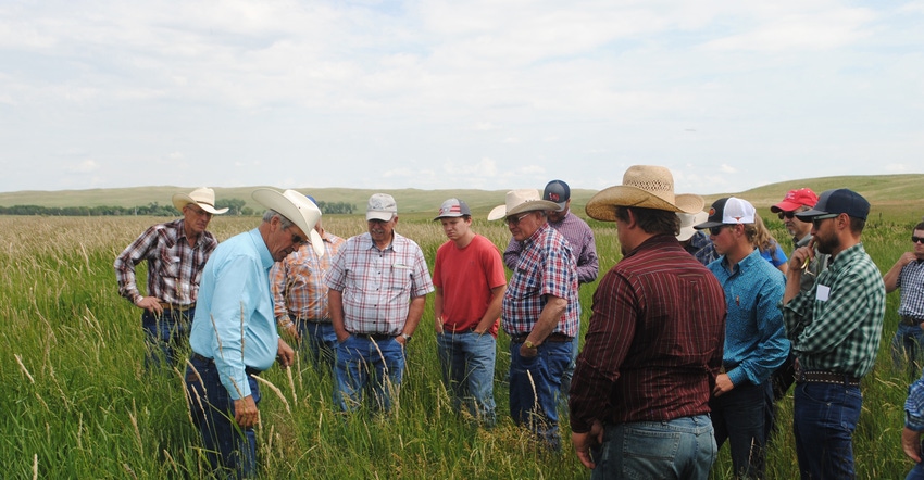 Attendees at Nebraska Extension stocker and yearling tour