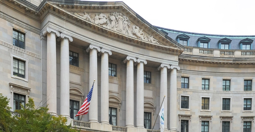 The exterior of the U.S. Environmental Protection Agency building in Washington, DC The exterior of the U.S. Environmental Protection Agency building in Washington, DC