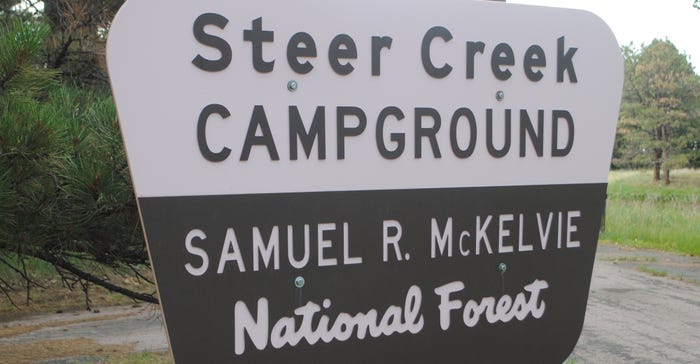 Steer Creek sign