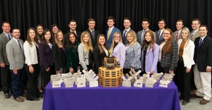 Members of the National Champion Meat Animal Evaluation Team from Kansas State University 