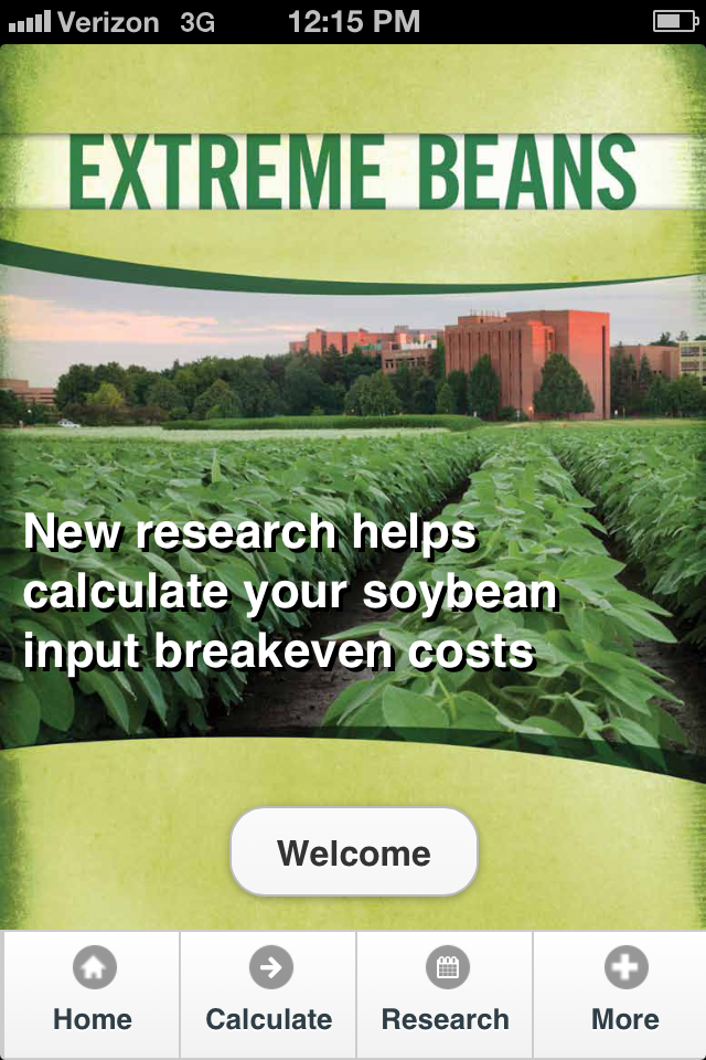 Calculate Soybean Seeding Rates, Input Breakeven with Extreme Beans App
