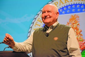 Sonny Perdue at Commodity Classic, 2019