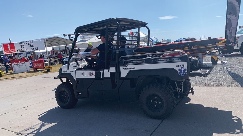 Close up of Grand Island Fire Department gator at Husker Harvest Days