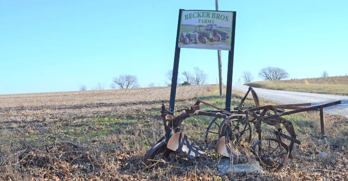 Becker Bros. Farm sign