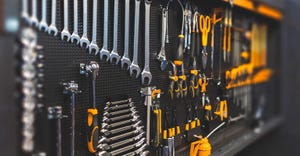 tools in wall organizer