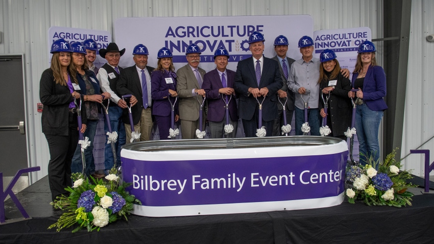 The groundbreaking ceremony for the Bilbrey Family Event Center, Dec. 15 included several dignitaries