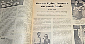 Old magazine article from 1950 about the Kansas Flying Farmers