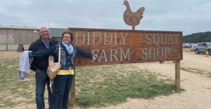 Terry and Susan Hayhurst visit Diddly Squat Farm in England 