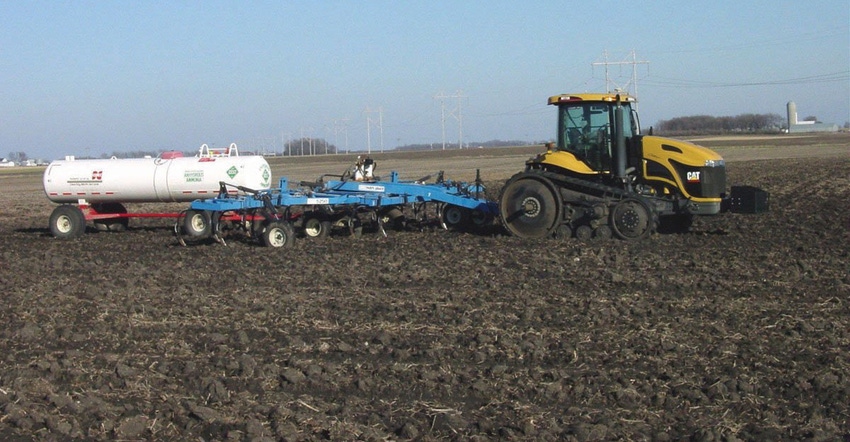 Anhydrous application