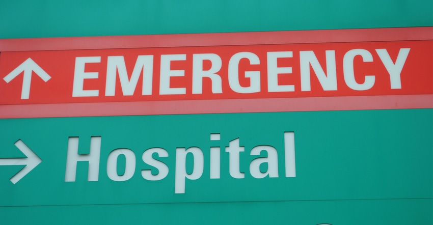 emergency/hospital sign