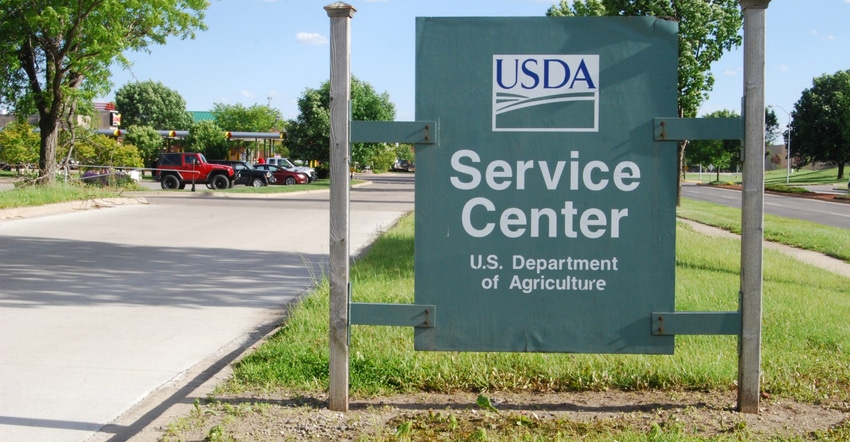 USDA service center sign