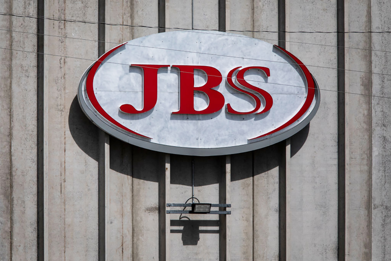Chet Strange/Getty Images - JBS meat processing plant signage