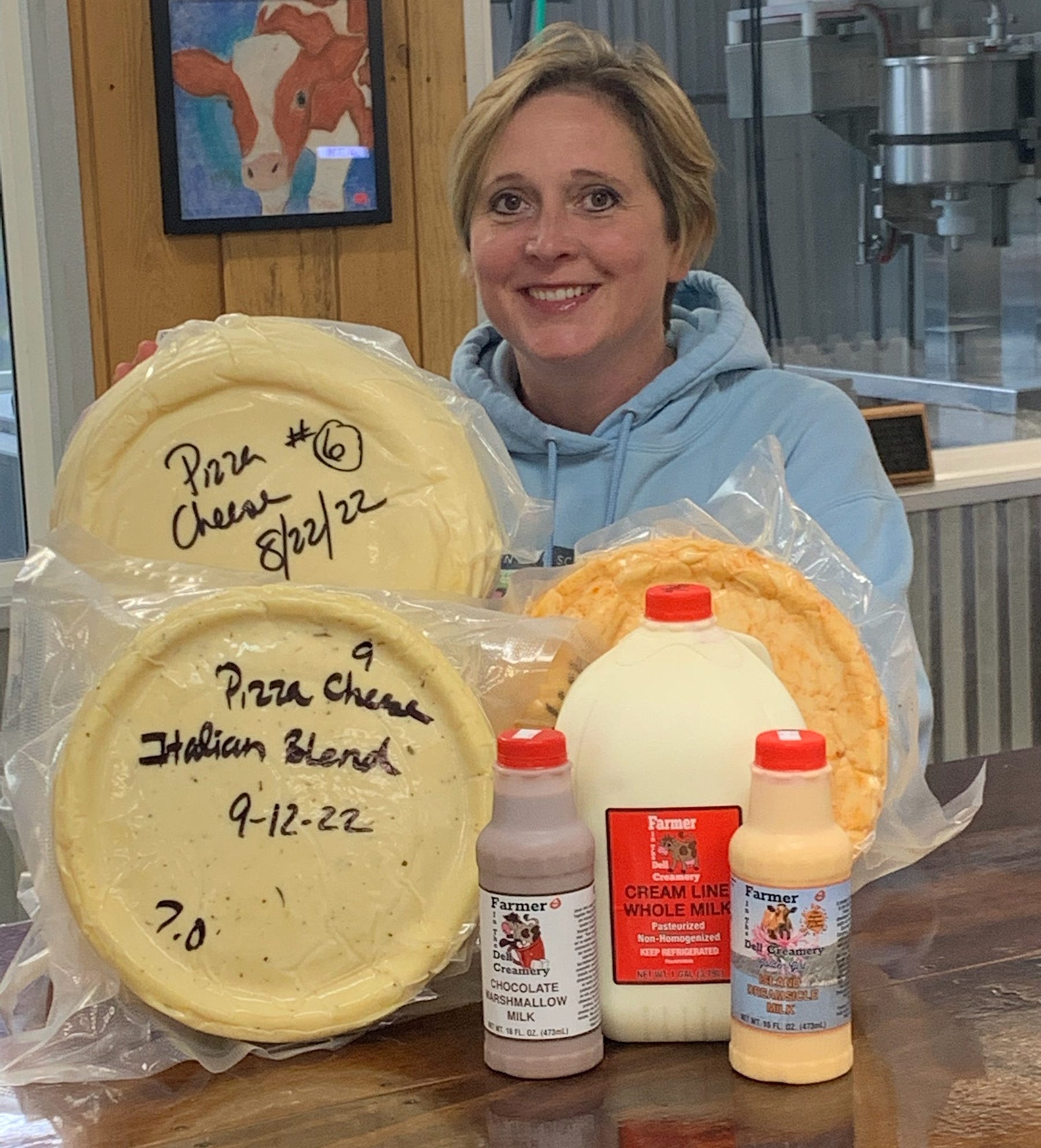 Pizza anyone? Dairy farmer gets creative with milk 7 0529H2 3731A