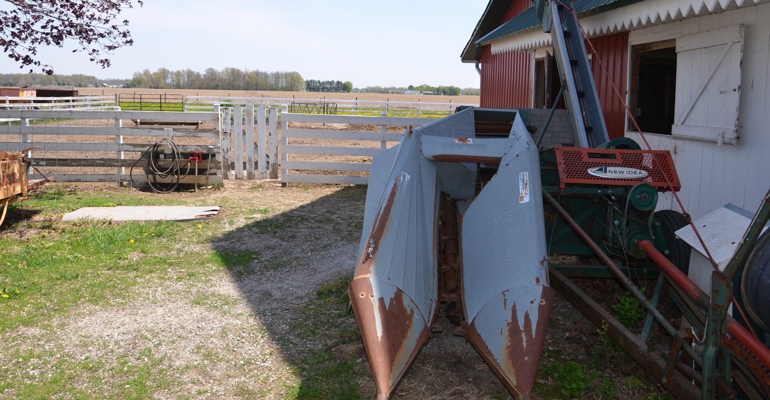 Farmall 450, New Idea picker still make great team