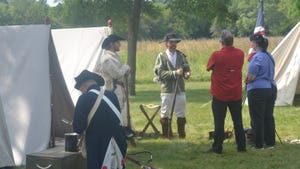 soldiers during a reenactiment at a State Historical Park