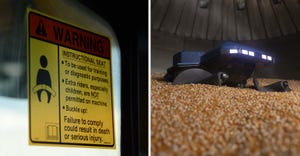 safety warning grain weevli