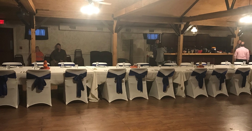 large table set for Thanksgiving large table set for Thanksgiving