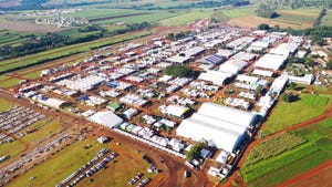 Aerial view of Agrishow 
