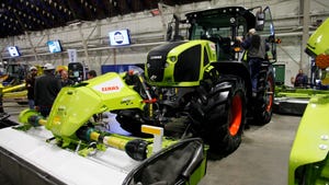 Class 930 Axion tractor at 2024 New York Farm Show
