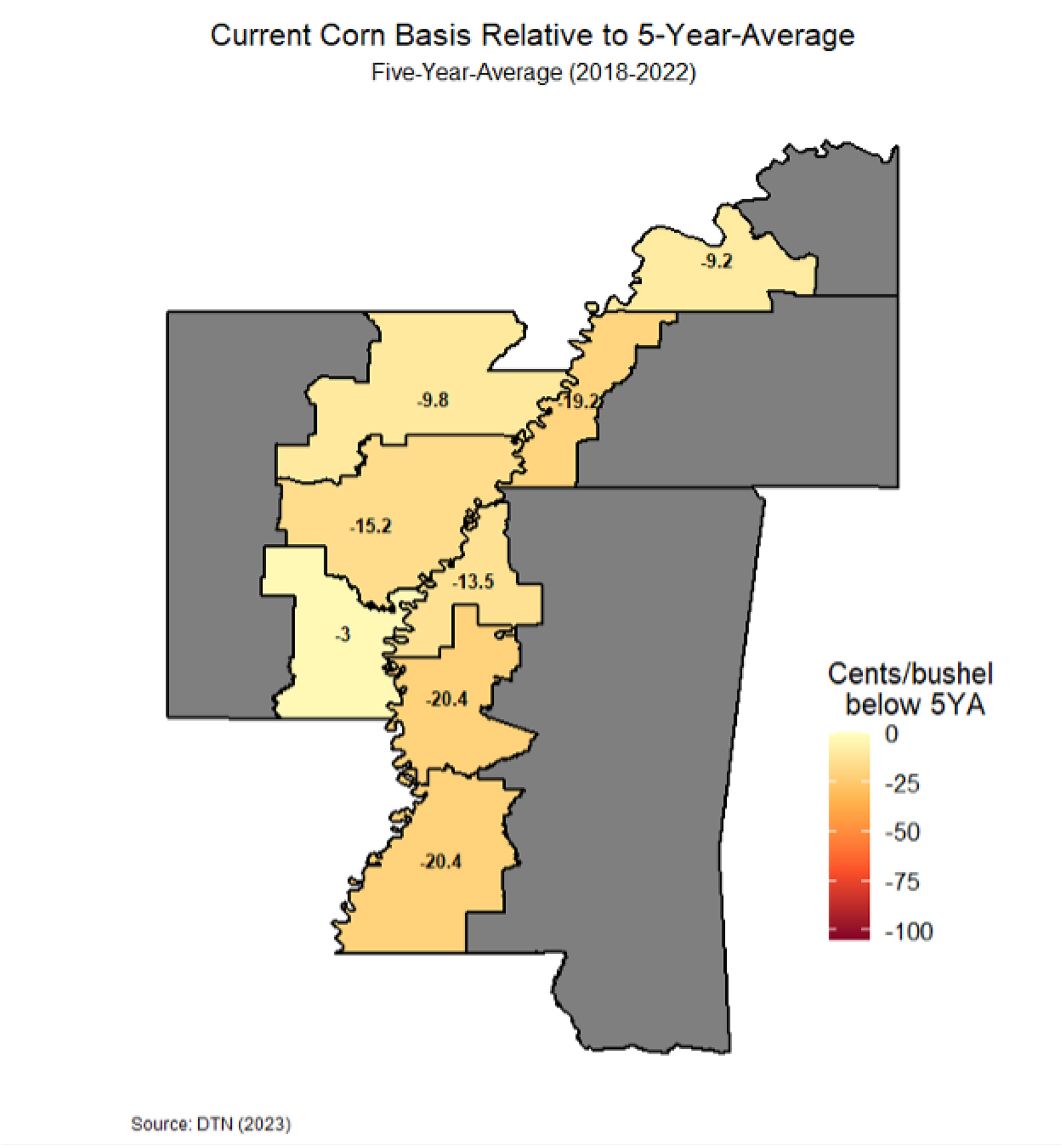 Corn Basis Map