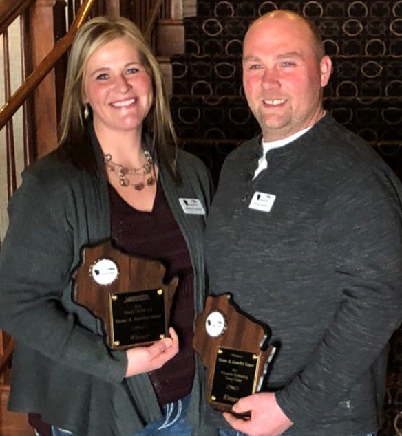 Jennifer and Shane Sauer of Waterloo are the 2021 Wisconsin Outstanding Young Farmers.