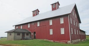 Creek Bend Farm barn and milk house