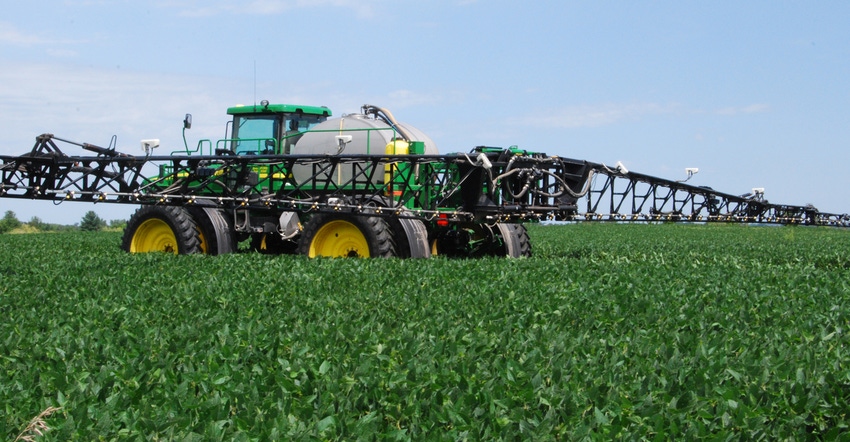 peticides being applied in a field