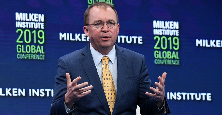 Mick Mulvaney, Assistant to the President and Acting Chief of Staff, The White House, participates in a panel discussion duri
