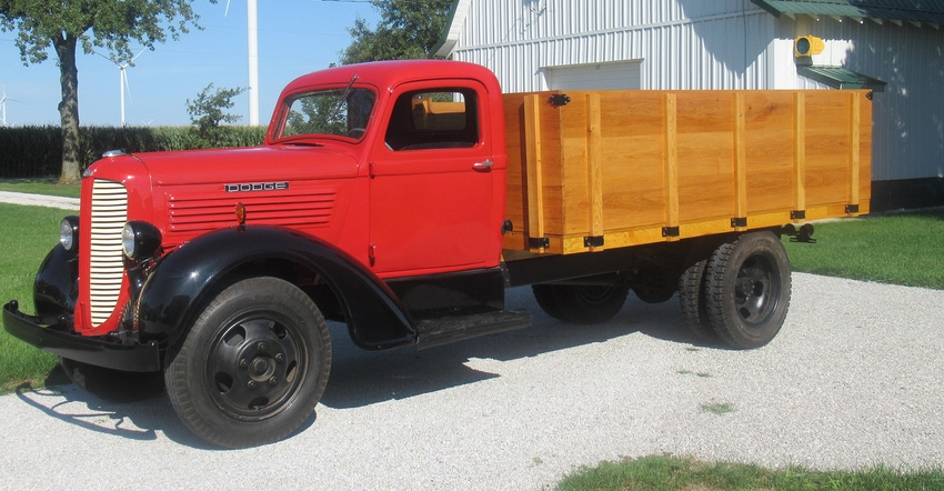restored 1938 Dodge farm truck
