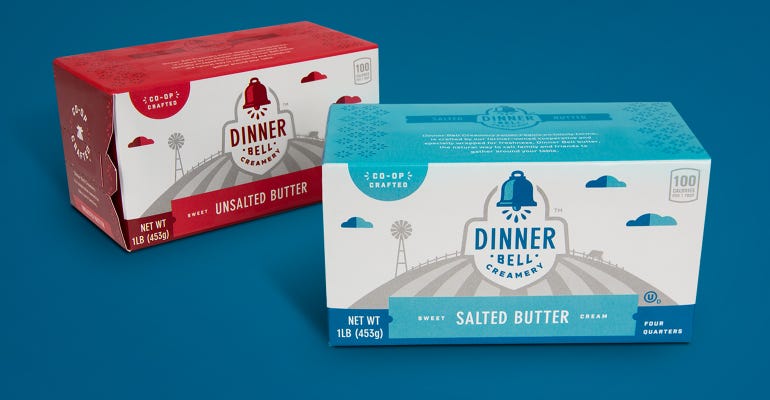 Dinner Bell Creamery brand butter 
