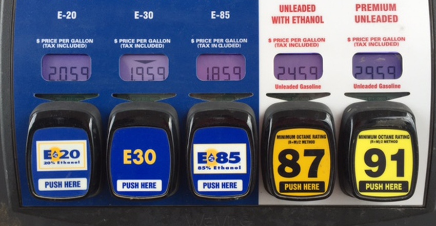 ethanol gas pump