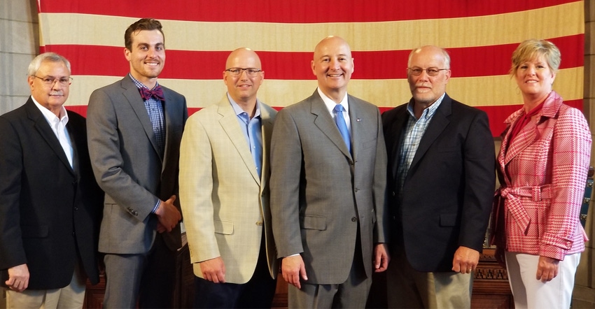 Reinke Manufacturing has received a DYTI grant for the second year. Left to right: Doug Wilkinson, Reinke Director of Operati