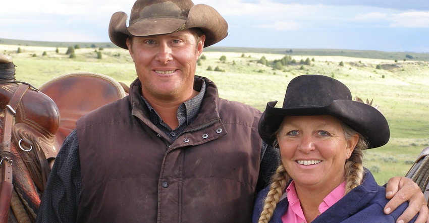 Wyoming ranchers Justin and Riki Kremers 