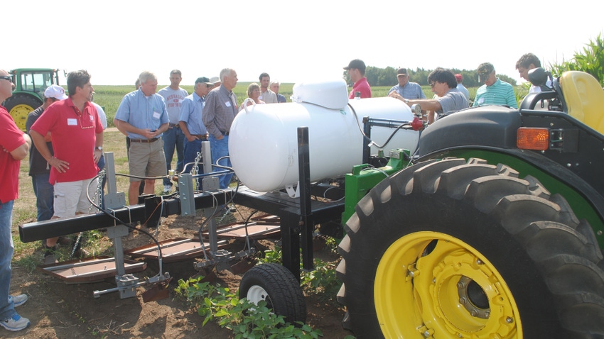 Farmers attending a field day