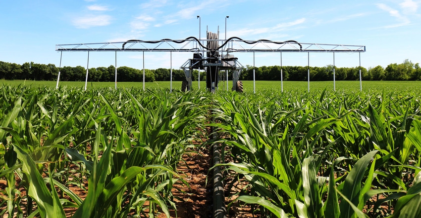 360 Rain system at work providing crop needs 360 Rain system at work providing crop needs