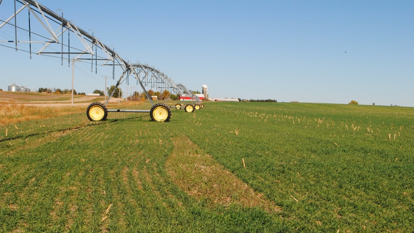  irrigation equipment in field