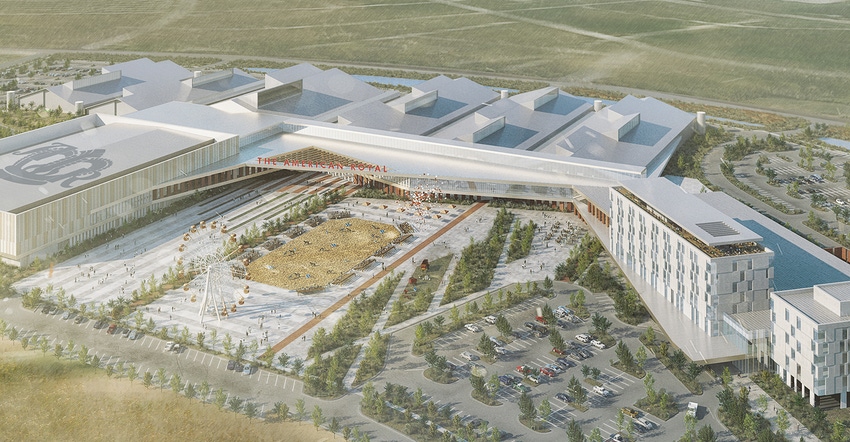 architectural rendering of new American Royal facility in Kansas architectural rendering of new American Royal facility in Kansas