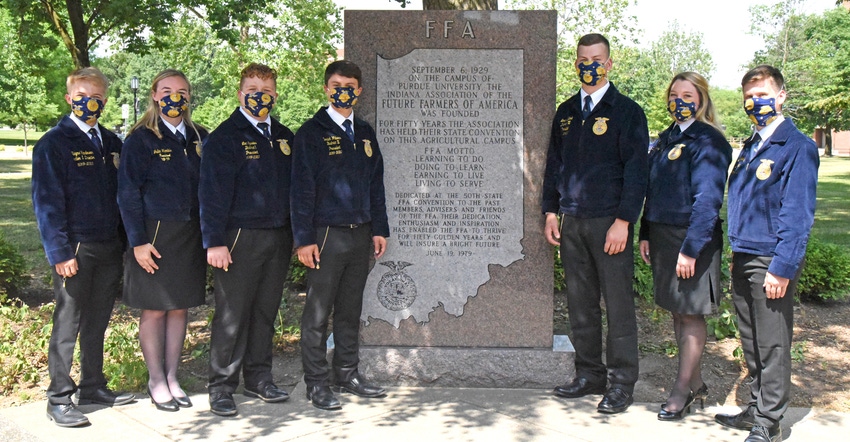 2020-21 Indiana FFA state officers